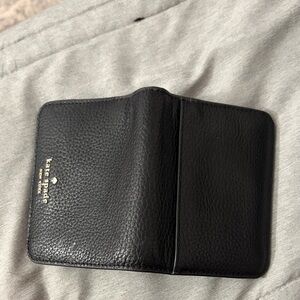 Kate Spade Black Textured Card Holder